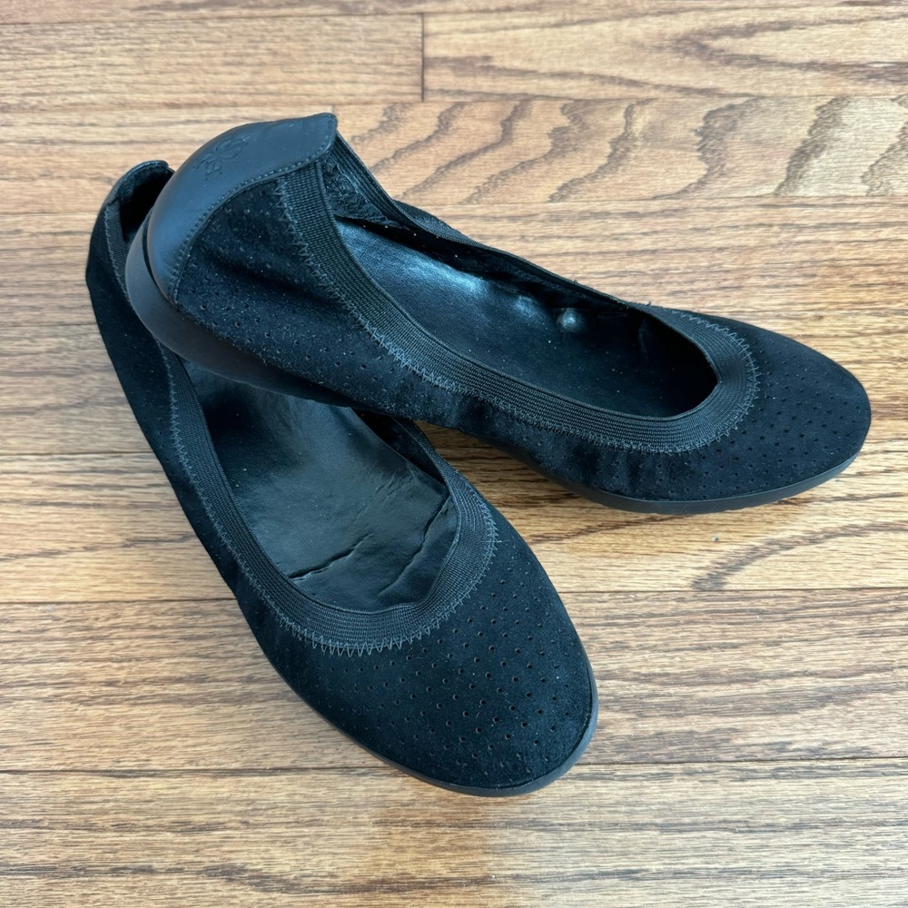 Cole Haan black suede ballet flats